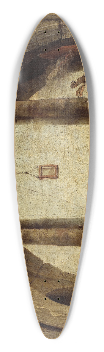 Hubert Robert - La Fontaine 39.3 inch art pintail longboard deck