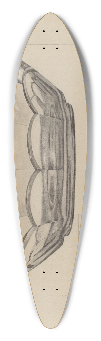 Hugh Clarke - Fruit Dish 39.3 inch art pintail longboard deck