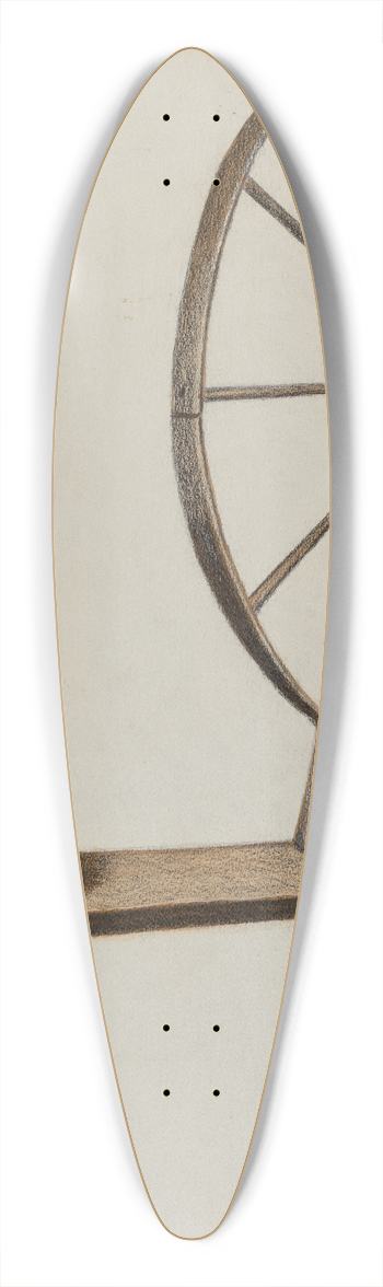 Hugh Clarke - Wheel 39.3 inch art pintail longboard deck