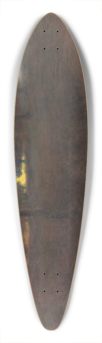 Hugh Huntington Howard - Evening 39.3 inch art pintail longboard deck