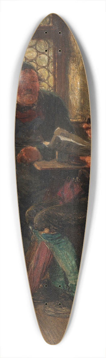 Hugo Kauffmann - Unterhaltung in der Stube 39.3 inch art pintail longboard deck