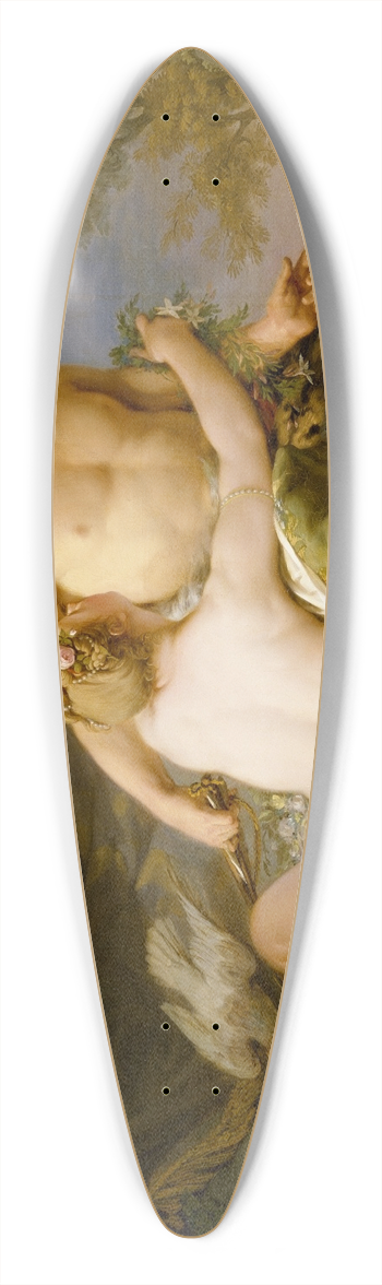 Hugues Taraval - Venus and Adonis 39.3 inch art pintail longboard deck