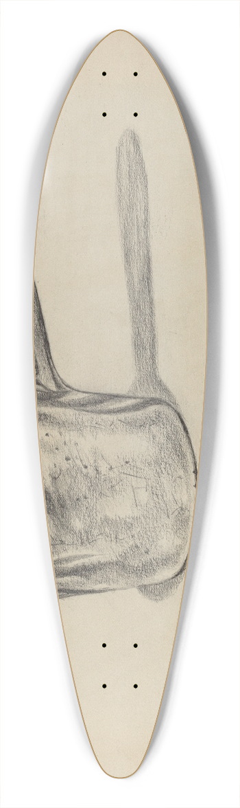 Hyman Pearlman - Pewter Dipper 39.3 inch art pintail longboard deck