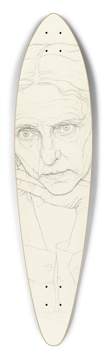 Ida Teichmann - Self-portrait 39.3 inch art pintail longboard deck