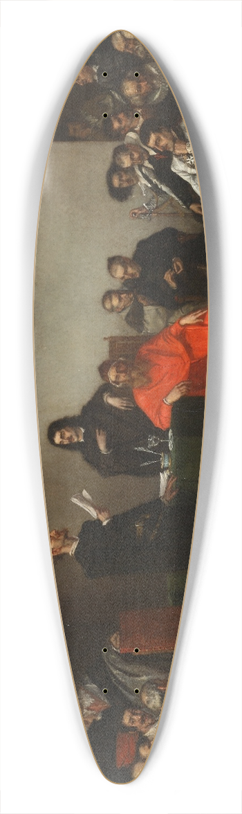 Ignacio Merino - Reading Don Quixote 39.3 inch art pintail longboard deck