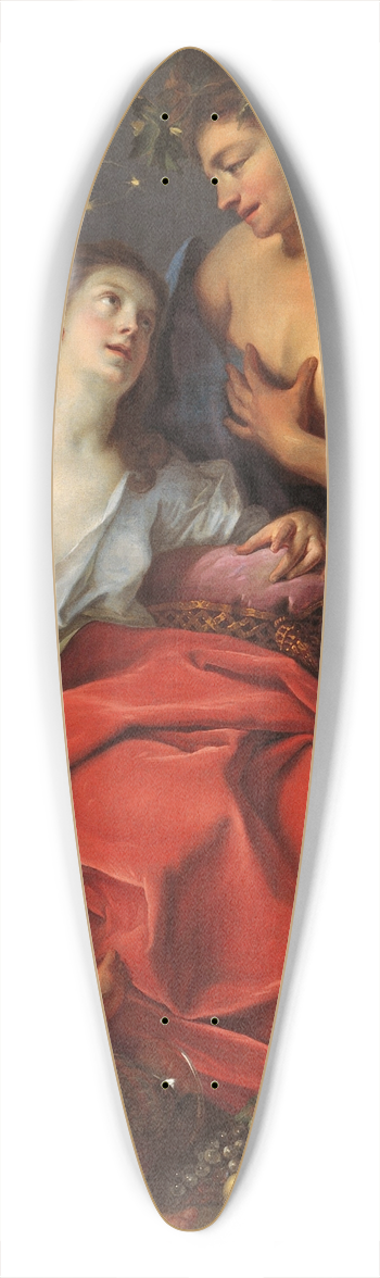 Ignazio Stern - Bacchus and Ariadne 39.3 inch art pintail longboard deck