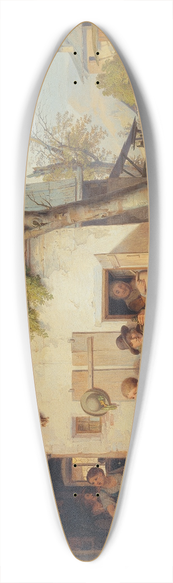 Ignaz Raffalt - Vor der Dorfschenke 39.3 inch art pintail longboard deck