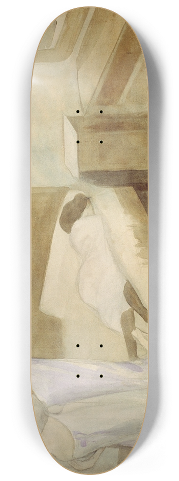 Jos Clemente Orozco - The Bedroom 8.25 inch art skate deck