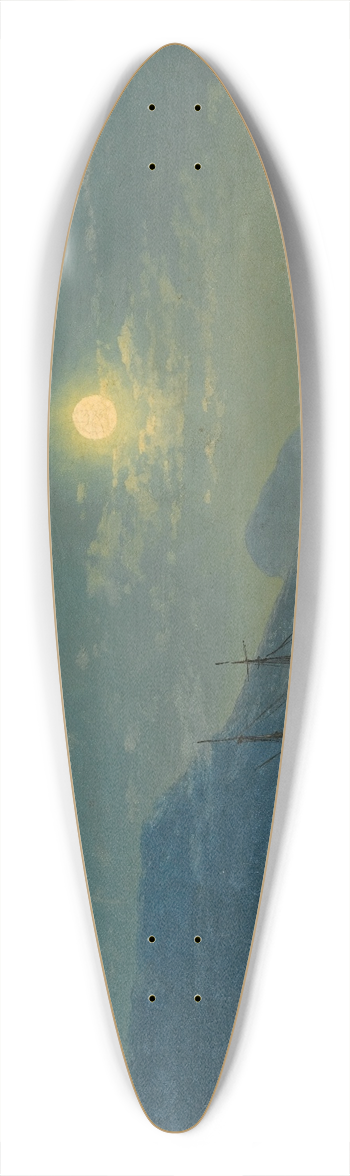 Ilya Nikolaevich Zankovsky - Evening In Crimea 39.3 inch art pintail longboard deck