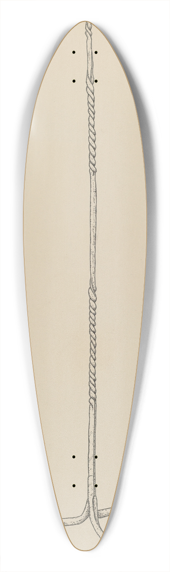 Irene Lawson - Rush and Candle Stand 39.3 inch art pintail longboard deck