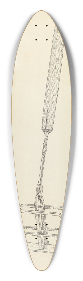 Irene Lawson - Toast Rack 39.3 inch art pintail longboard deck