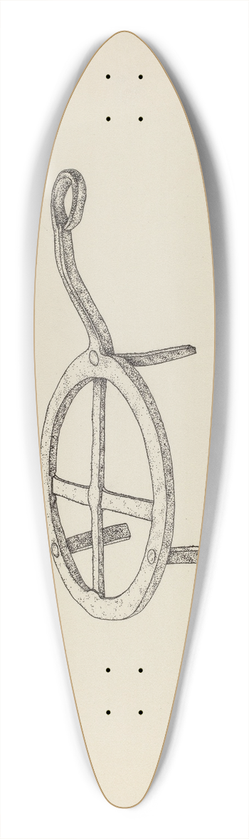 Irene Lawson - Trivet 39.3 inch art pintail longboard deck