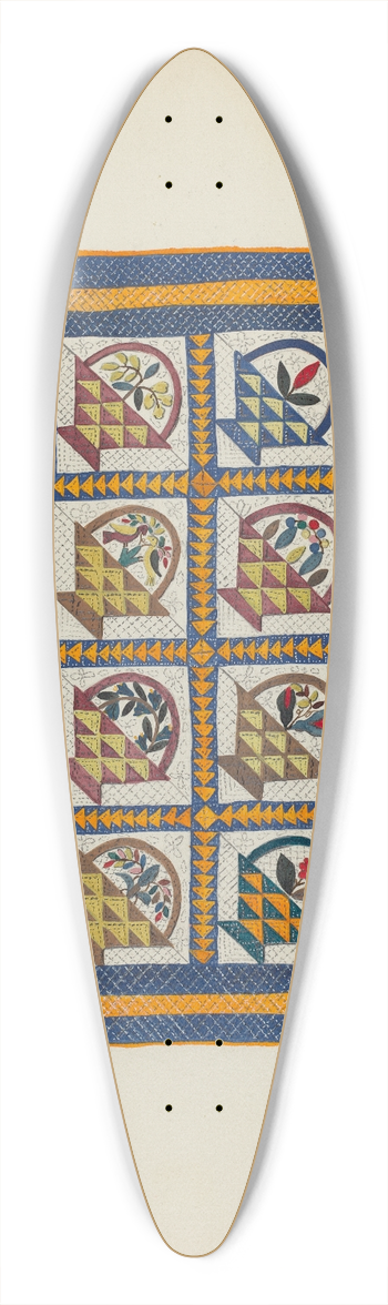 Irene Schaefer - Bedspread 39.3 inch art pintail longboard deck