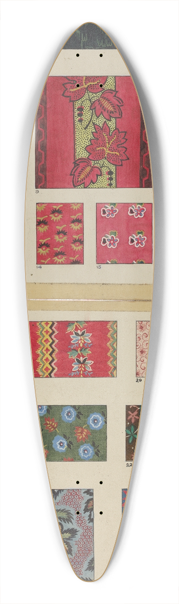 Irene Schaefer - Patchwork and Applique Quilt 39.3 inch art pintail longboard deck