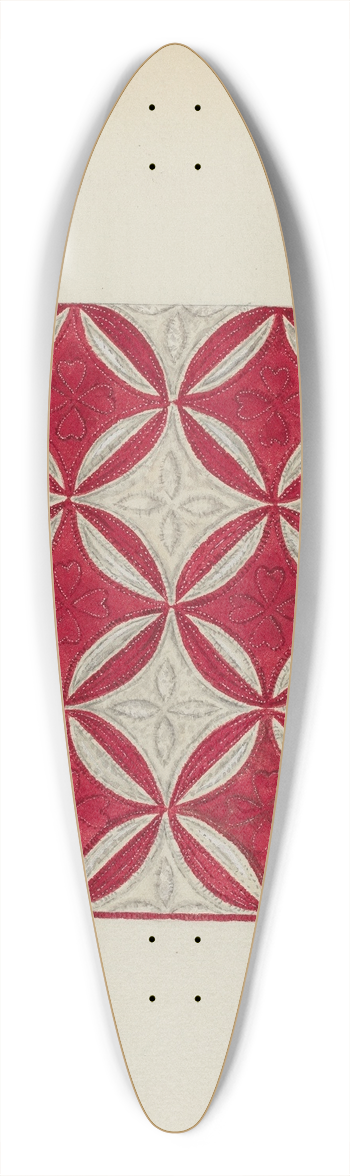 Irene Schaefer - Patchwork Quilt 39.3 inch art pintail longboard deck