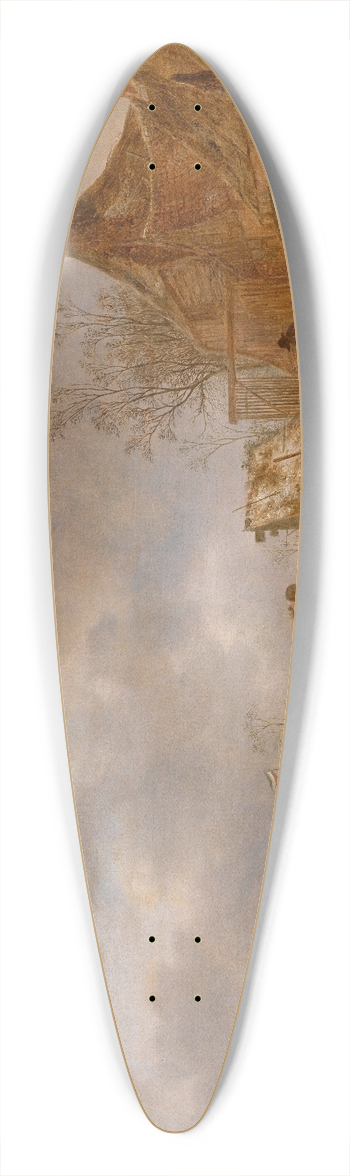 Isaac van Ostade - Winter Landscape 39.3 inch art pintail longboard deck
