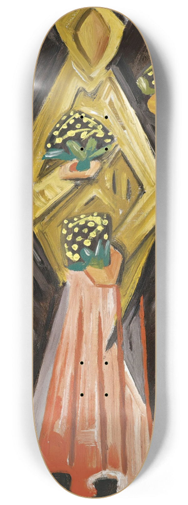 Josef apek - Women With Flowers 8.25 inch art skate deck