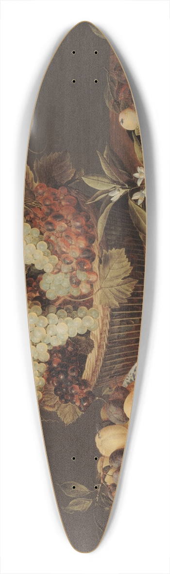 Isaak Soreau - Nature morte de fruits et de fleurs 39.3 inch art pintail longboard deck