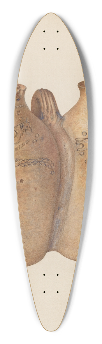Isadore Goldberg - Gemel Bottle 39.3 inch art pintail longboard deck