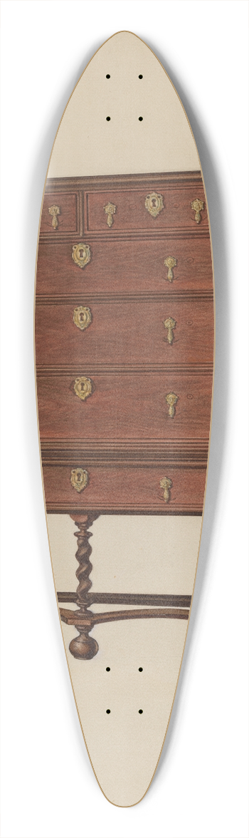 Isadore Goldberg - Highboy 39.3 inch art pintail longboard deck