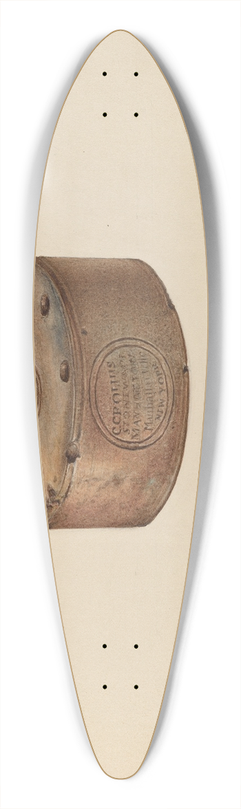 Isadore Goldberg - Inkwell 39.3 inch art pintail longboard deck