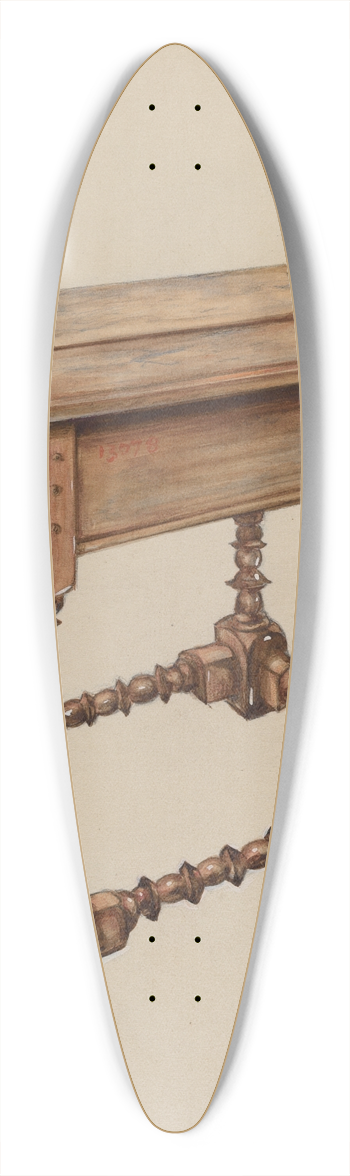 Isadore Goldberg - Tavern Table 39.3 inch art pintail longboard deck