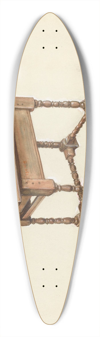Isadore Goldberg - Tavern Table 39.3 inch art pintail longboard deck
