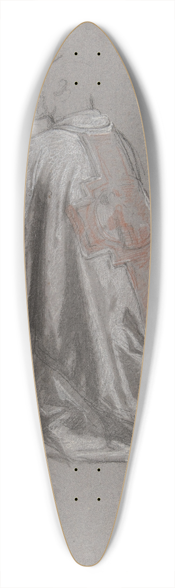 Isidore Pils - Drapery Study for a Bishop 39.3 inch art pintail longboard deck