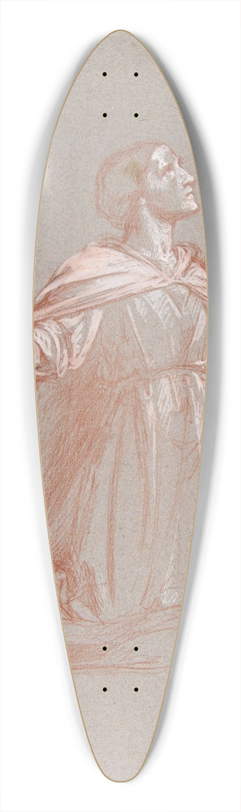 Isidore Pils - Sainte Clotilde 39.3 inch art pintail longboard deck