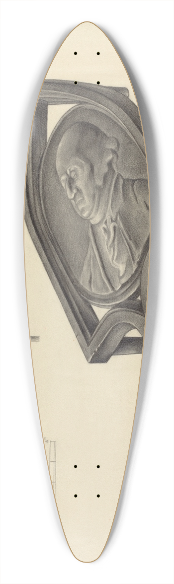 Isidore Sovensky - Flatiron Holder 39.3 inch art pintail longboard deck