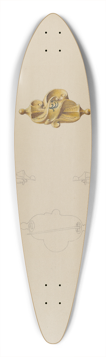 Isidore Steinberg - Brooch 39.3 inch art pintail longboard deck