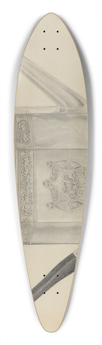 Isidore Steinberg - Silver Teapot and Tray 39.3 inch art pintail longboard deck