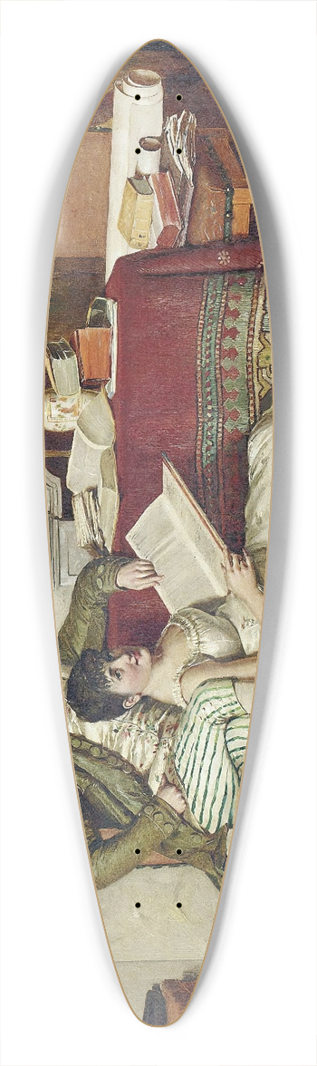 Isidor Kaufmann - The Flirtatious Tutor 39.3 inch art pintail longboard deck
