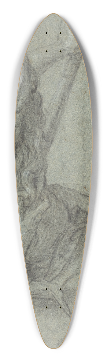 Italian 17th Century - River God 39.3 inch art pintail longboard deck
