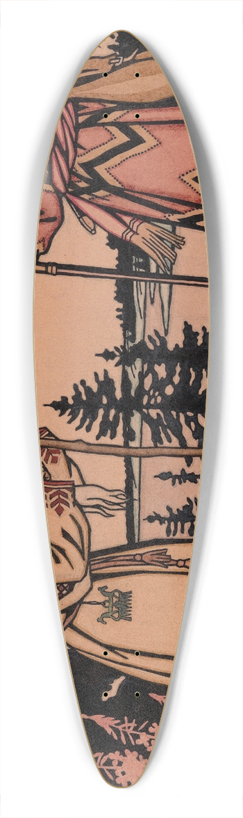 Ivan Bilibin - Illustration for The Frog Princess 39.3 inch art pintail longboard deck