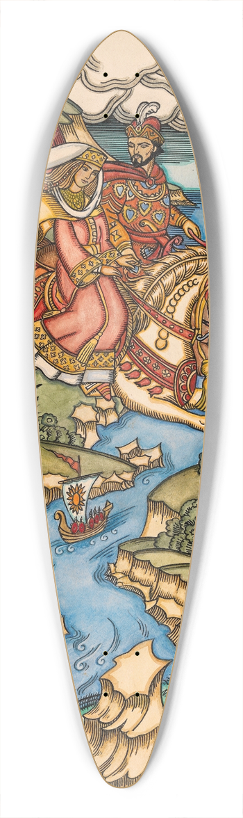 Ivan Bilibin - It doesnt look like Maria Morevna 39.3 inch art pintail longboard deck