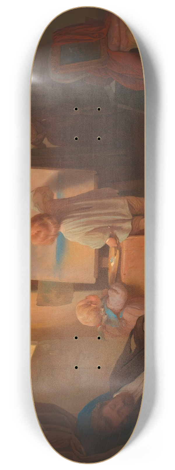 Josef Danhauser - Der schlafende Maler 8.25 inch art skate deck