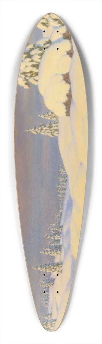 Ivan Fedorovich Choultse - Winter Landscape 39.3 inch art pintail longboard deck