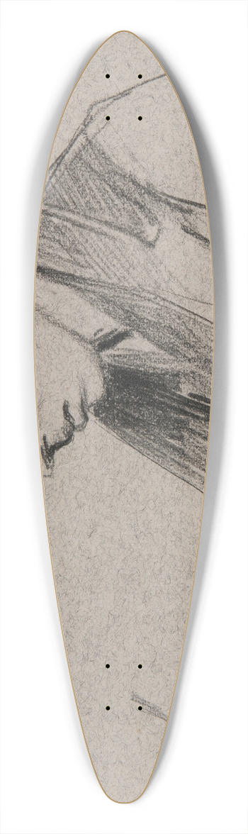 Ivan Ivanec - Dwa studia  popiersie i gowa mczyzny w cwikierze 39.3 inch art pintail longboard deck