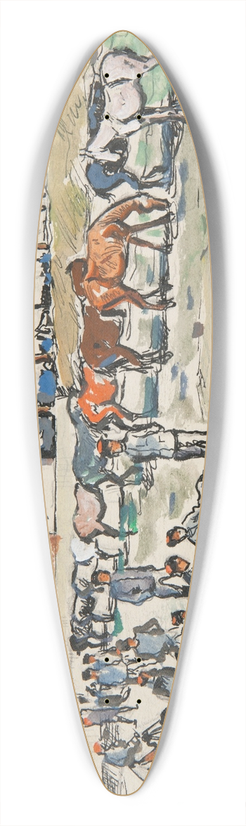 Ivan Ivanec - Odpoczynek kawalerzystw 39.3 inch art pintail longboard deck