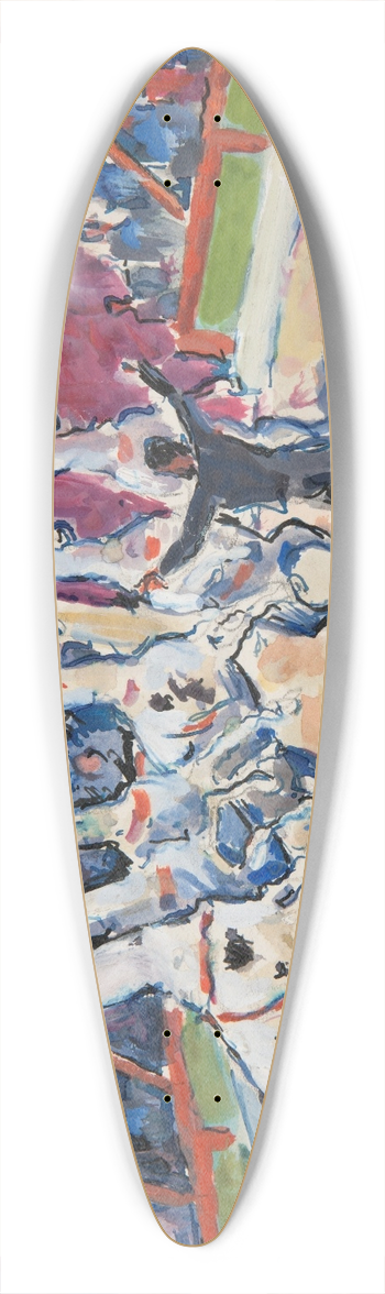 Ivan Ivanec - Scena z cyrku  pokaz tresury koni 39.3 inch art pintail longboard deck