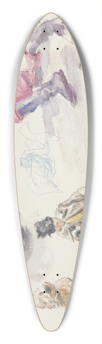 Ivan Ivanec - studia postaci onierzy i studia cia polegych onierzy 39.3 inch art pintail longboard deck