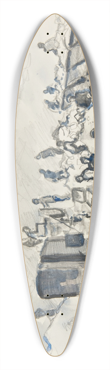 Ivan Ivanec - W kamienioomie 39.3 inch art pintail longboard deck