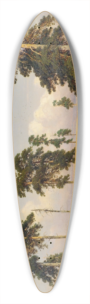 Ivan Ivanovich Shishkin - Rye Fields 39.3 inch art pintail longboard deck