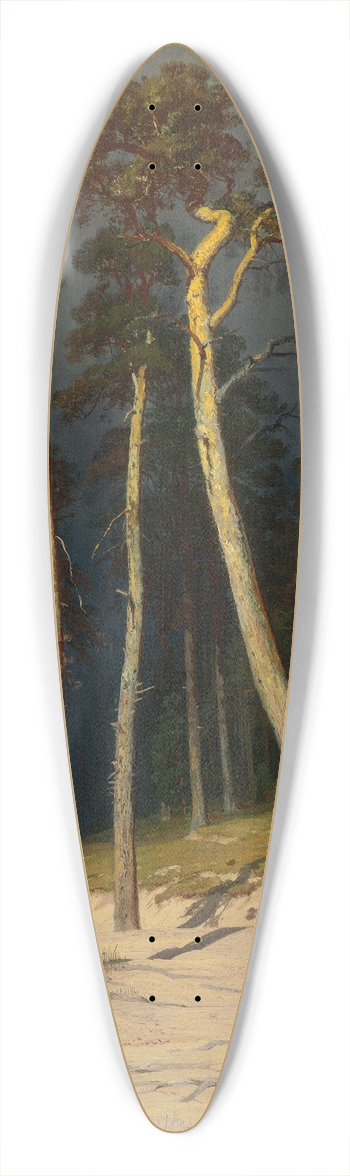 Ivan Ivanovich Shishkin - Sandy Coastline 39.3 inch art pintail longboard deck