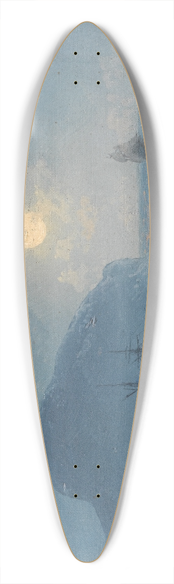 Ivan Konstantinovich Aivazovsky - Moonlight 39.3 inch art pintail longboard deck