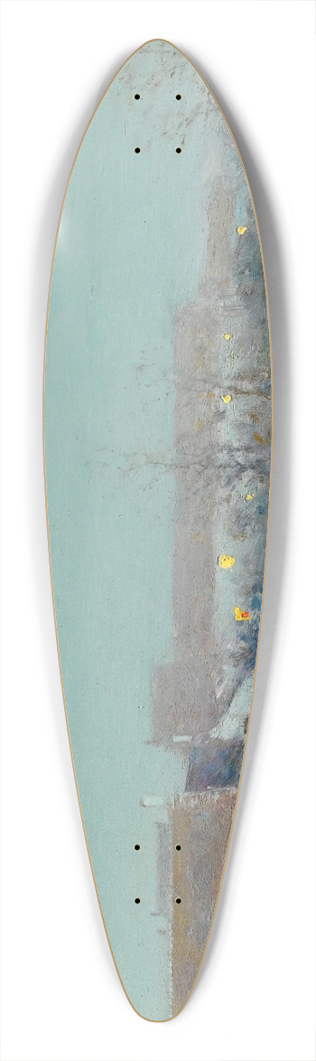 Ivan Pavlovich Pokhitonov - Farm At Dusk 39.3 inch art pintail longboard deck