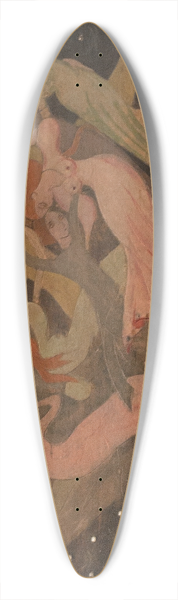 Ivar Arosenius - Dans 39.3 inch art pintail longboard deck