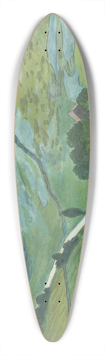 Ivar Arosenius - Waste Land 39.3 inch art pintail longboard deck
