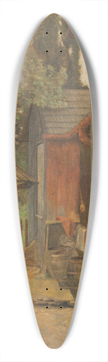 Jacek Malczewski - Courtyard 39.3 inch art pintail longboard deck